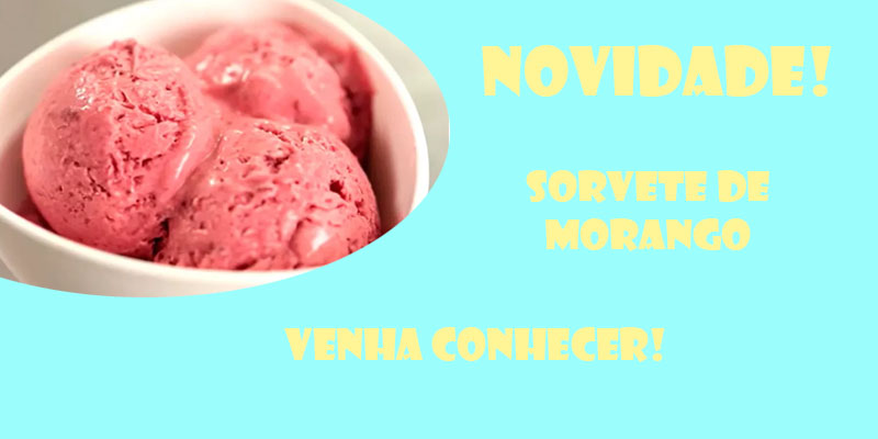 Sorvete morango