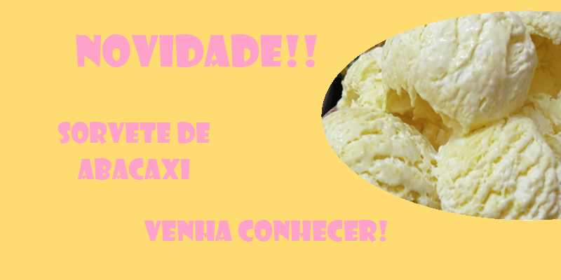 Sorvete abacaxi